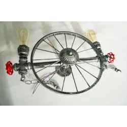 Iron wheel - retro wall lampWall lights