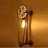 Vintage wall lamp with bicycle chainWall lights