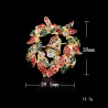 Christmas colorful crystals broochChristmas