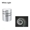 LED wall light with spiral hole - RGB - remote controllerWall lights