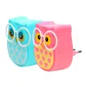 LED owl wall night light - light control sensor - EU plugWall lights
