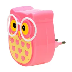 LED owl wall night light - light control sensor - EU plugWall lights