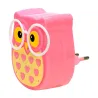 LED owl wall night light - light control sensor - EU plugWall lights