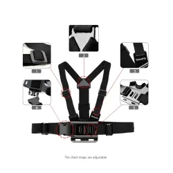 Octopus tripod - chest band mount for GoPro Hero 7 6 5 EKEN H9 Xiaomi Yi 4KGS65Mounts