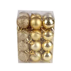 Christmas tree balls - 24 piecesChristmas