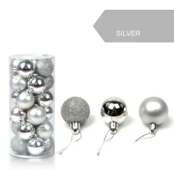 Christmas tree balls - 24 piecesChristmas