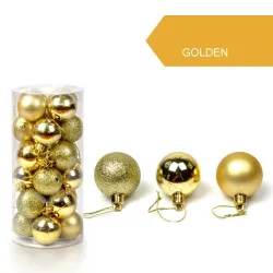 Christmas tree balls - 24 piecesChristmas