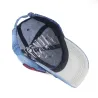Jeans baseball cap with red roseHats & Caps