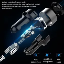 Universal 3.6A dual USB car charger with LED displayInterior accessories