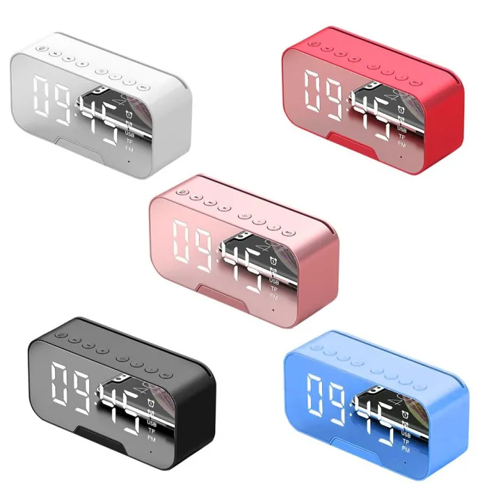 G5 wireless Bluetooth speaker with mirror LED alarm clock - support TF cardBluetooth speakers