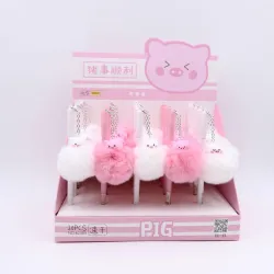 Gel pen with plush flamingo & pig & sheepPens & Pencils