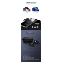 Bluetooth V5.0 - touch operate headset - noise-cancelling - TWS wireless dual earbudsEar- & Headphones