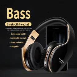 Wireless Bluetooth headphones - noise cancelling - foldable - stereo bass - adjustable earphones with microphoneEar- & Headph...