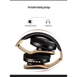 Wireless Bluetooth headphones - noise cancelling - foldable - stereo bass - adjustable earphones with microphoneEar- & Headph...