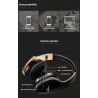 Wireless Bluetooth headphones - noise cancelling - foldable - stereo bass - adjustable earphones with microphoneEar- & Headph...