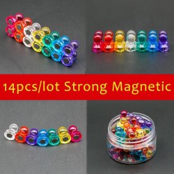 N35 - magnetic neodymium thumb tacks pins - fridge magnets - 14 piecesFridge magnets