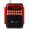 Portable - rechargeable mini radio - support TF card - USB - MP3 playerAudio