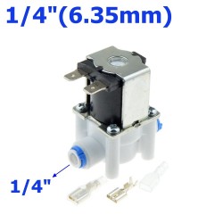 Plastic solenoid valve - 1/4"-3/8" hose pipe - quick connection RO water reverse osmosis systemPumps