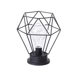 Vintage wrought iron lantern - night light - LED table lampLights & lighting